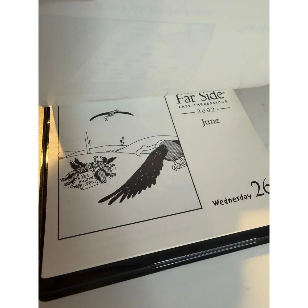 The Far Side Last Impressions 2002 17th Final Off The Wall Desk Calendar
